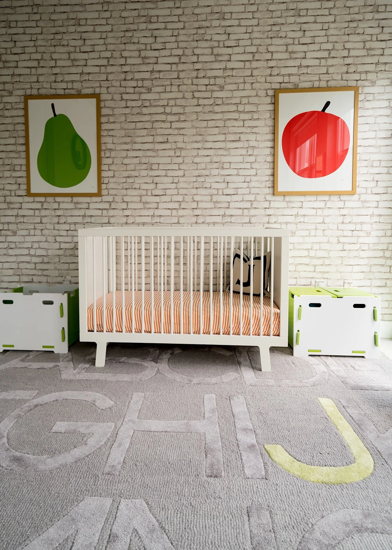 Modern Nursery with ABC Rug