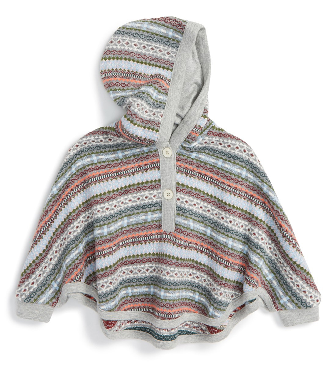 Baby Girl Hooded Knit Poncho from Nordstrom