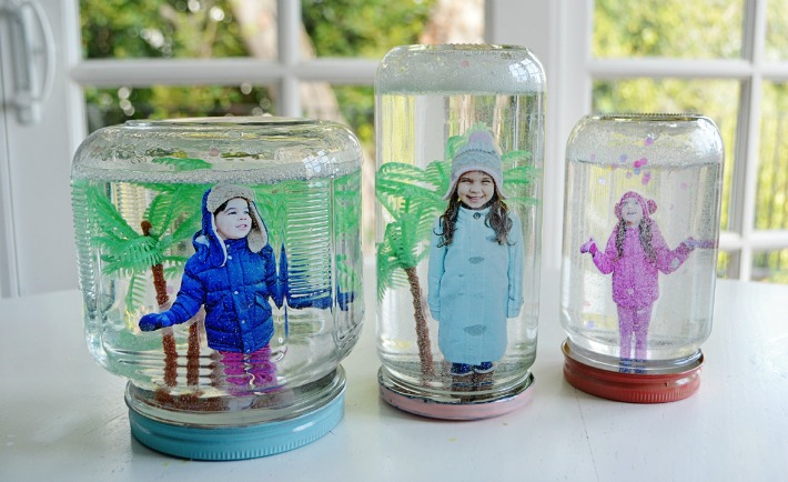 DIY Photo Snow Globes