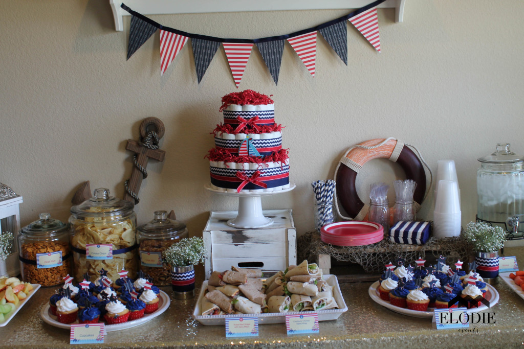 Red and Navy Nautical Baby Shower - Project Nursery