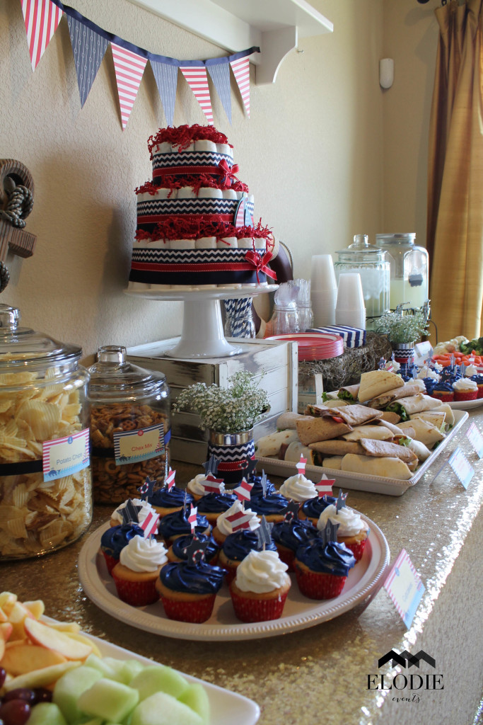 Red and Navy Nautical Baby Shower - Project Nursery