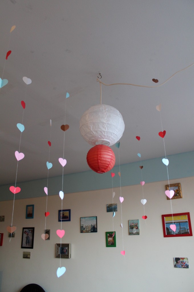 Dangling Hearts Party Decor