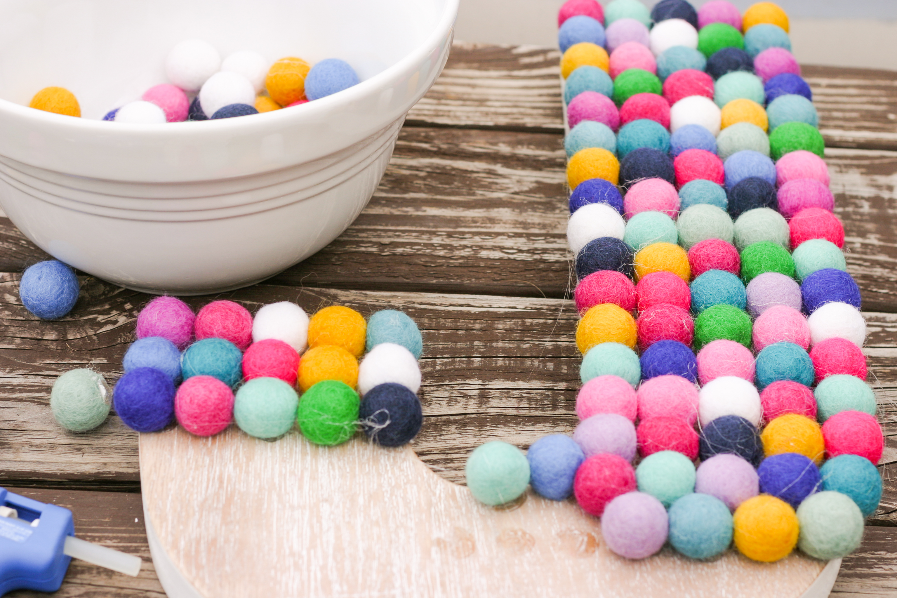 diy felt balls