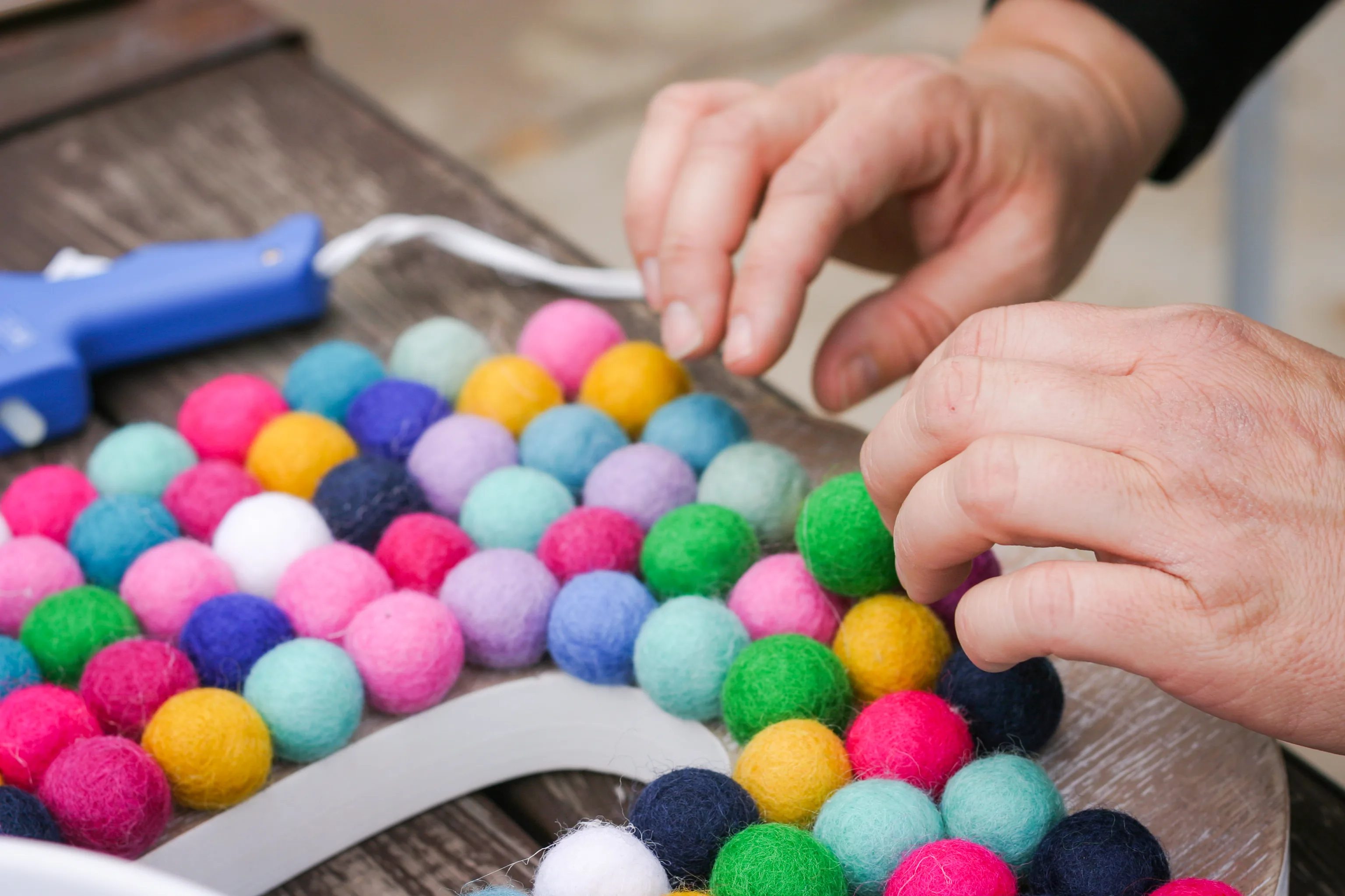 DIY Felt Ball Letter