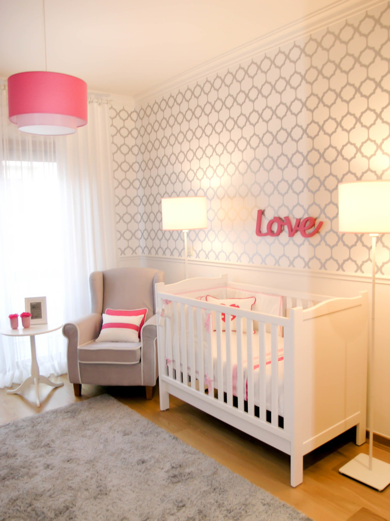 Traditional Gray and Pink Nursery - Project Nursery