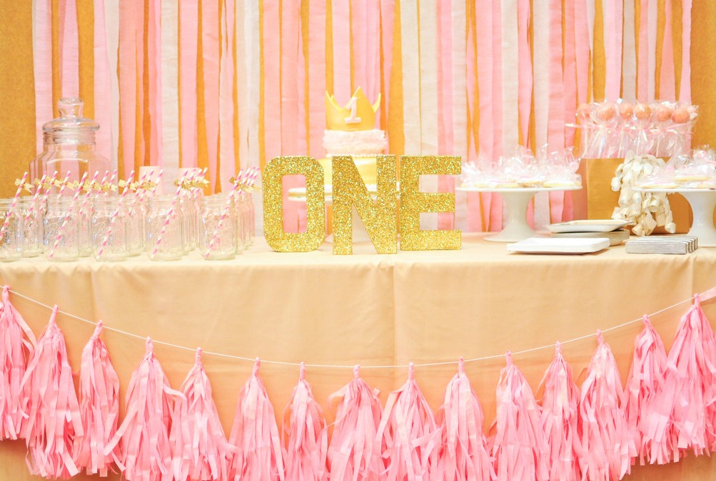 Pink and Gold Princess Birthday Party - Project Nursery