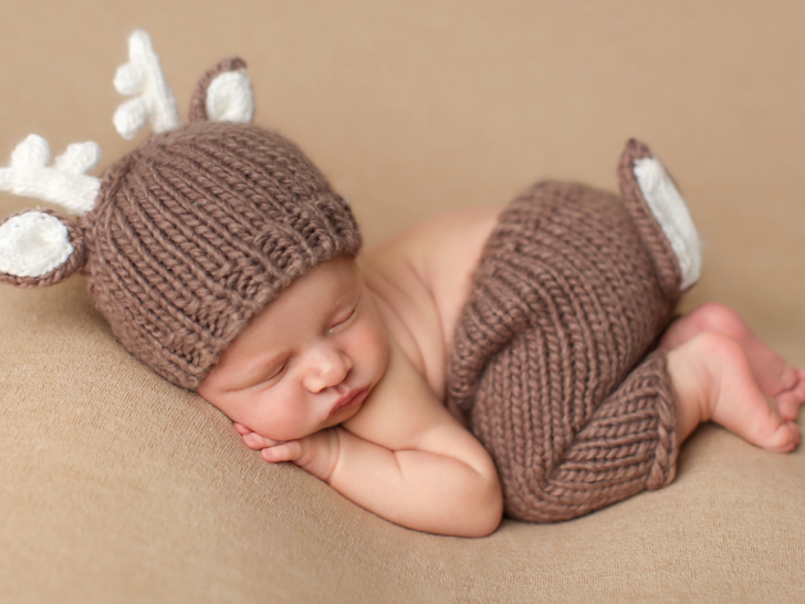 Deer Hat Newborn Photo Shoot Prop