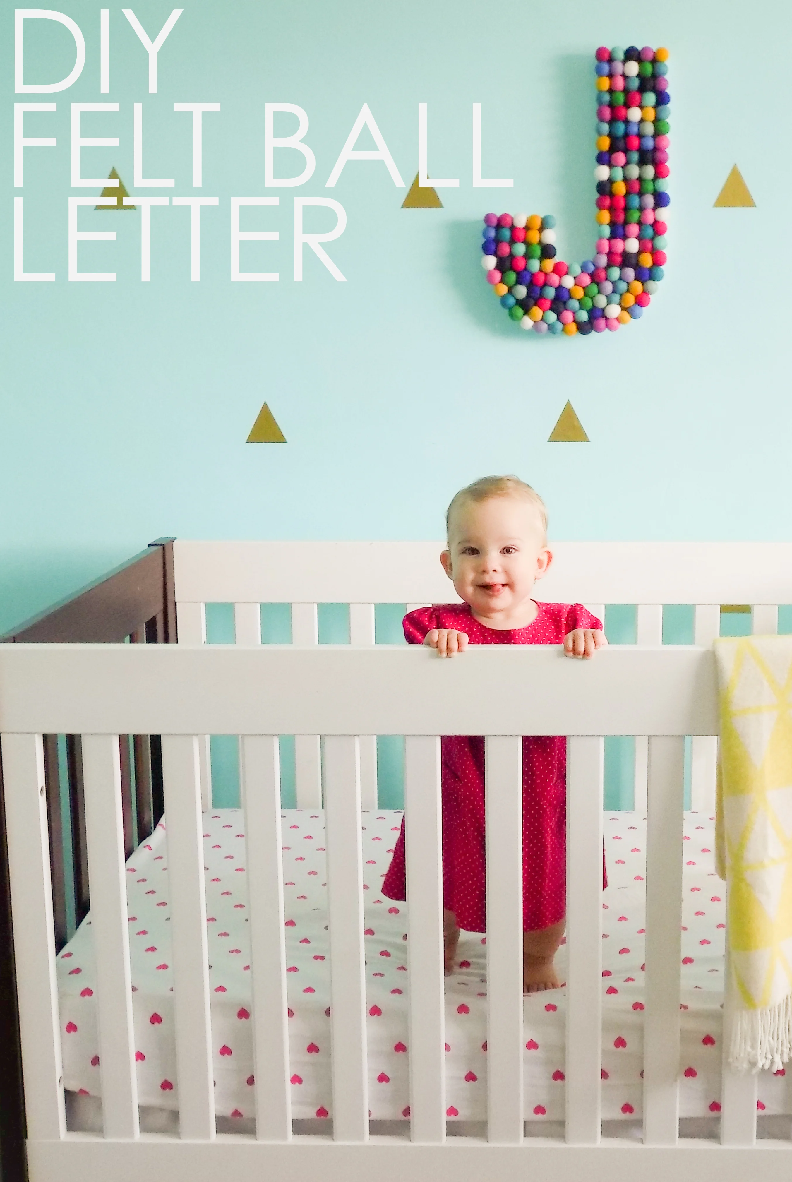 DIY Felt Ball Letter