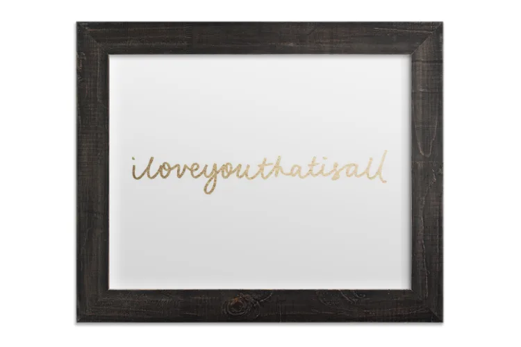 I Love You Art Print from Minted
