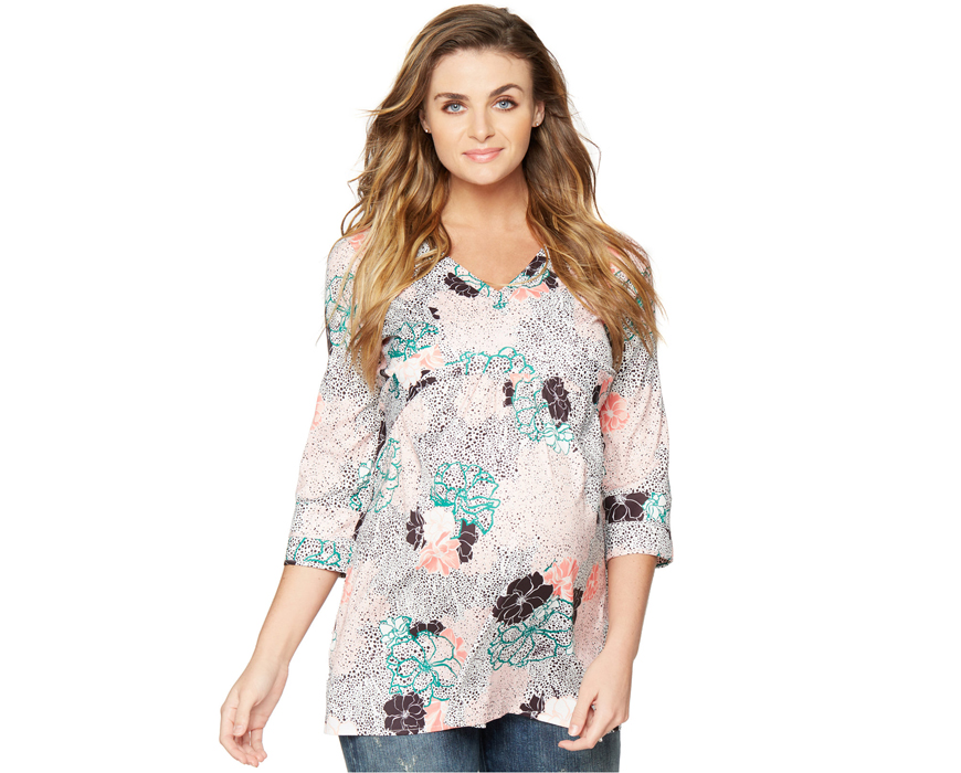 Floral Print Maternity Tunic from Macys