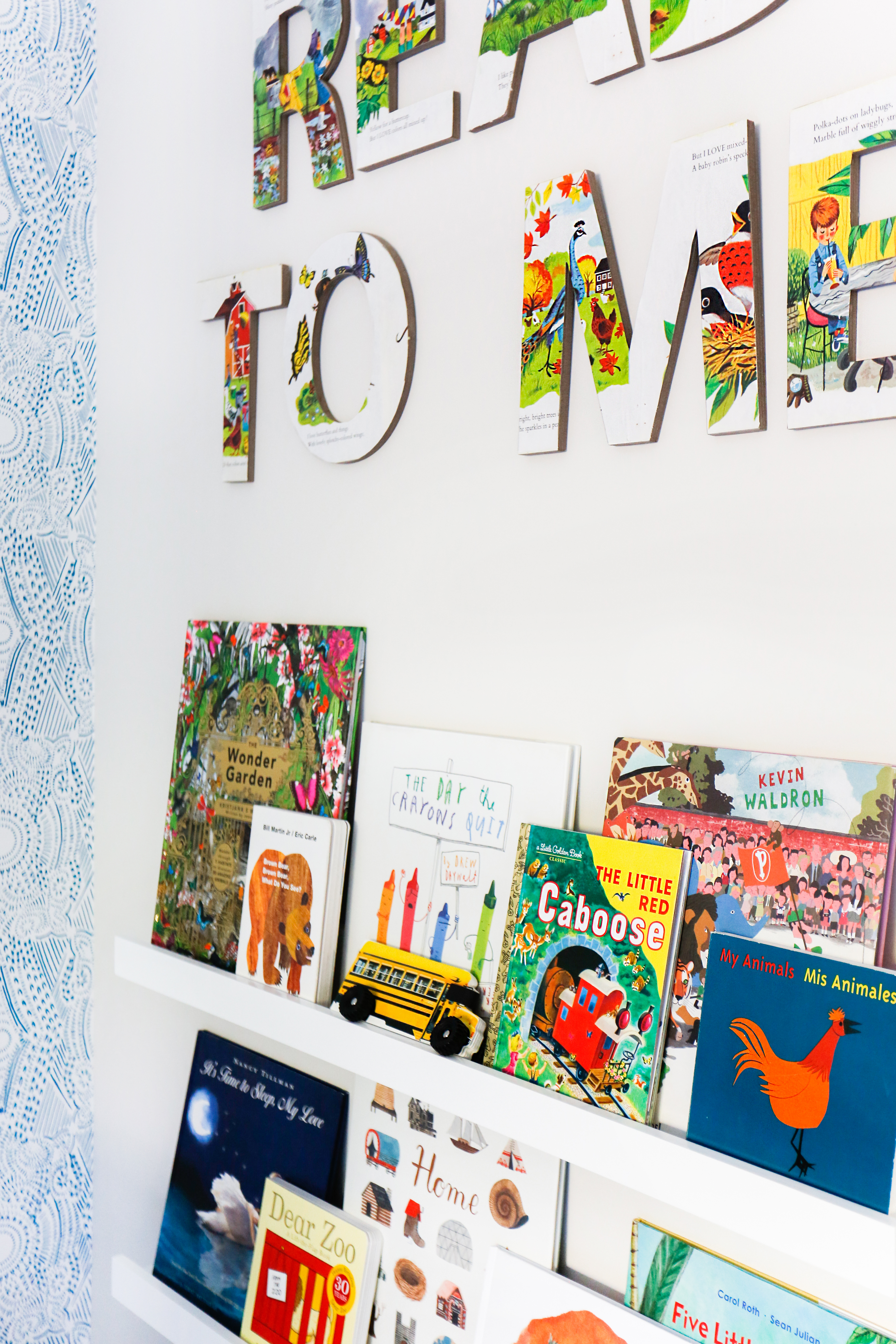 Book Shelves in Nursery