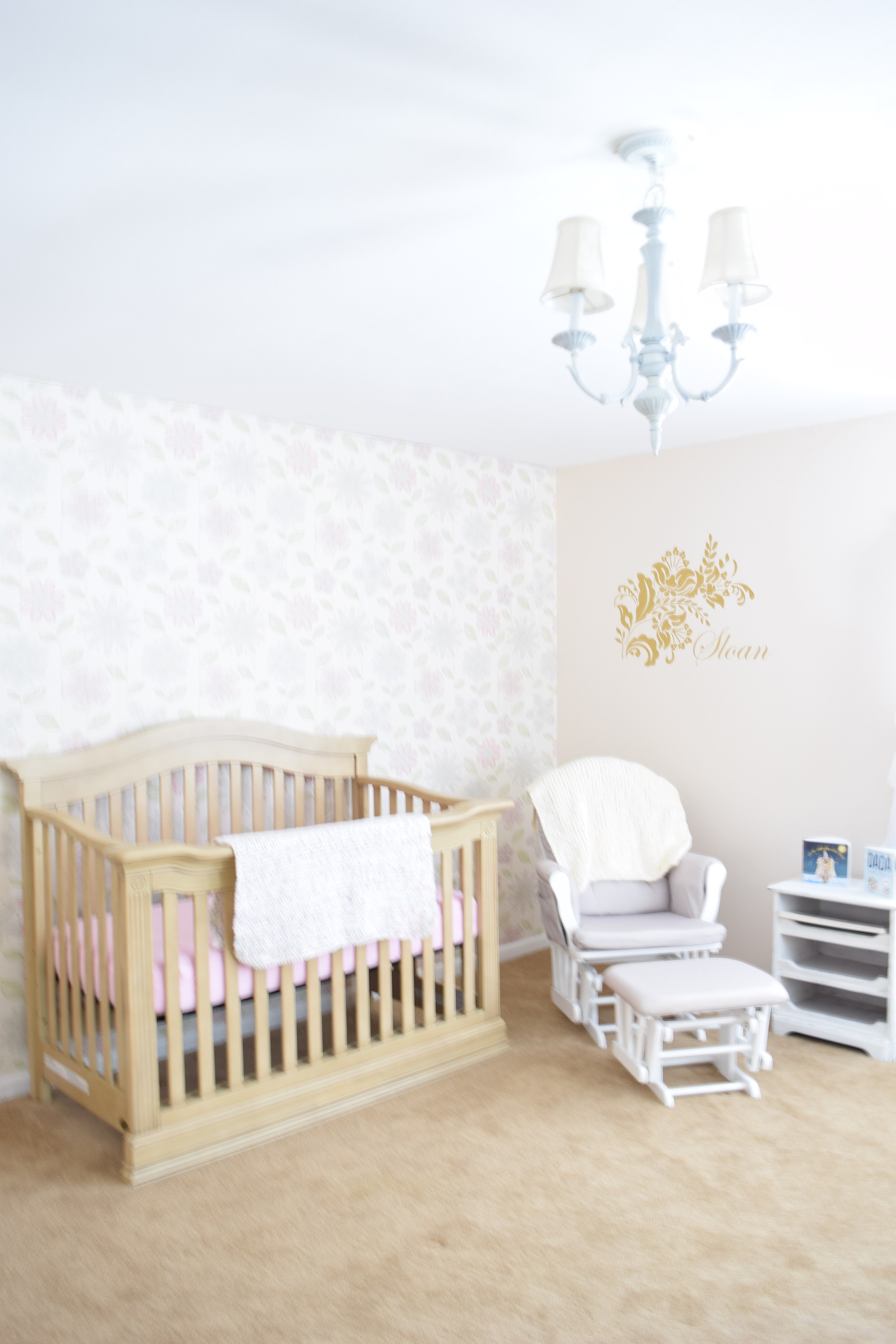 Baby Sloan's Floral and Gold Nursery - Project Nursery