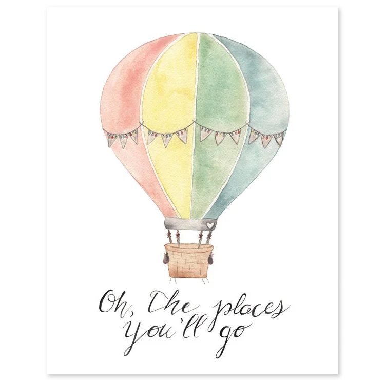 Oh The Places You'll Go Print from The Project Nursery Shop