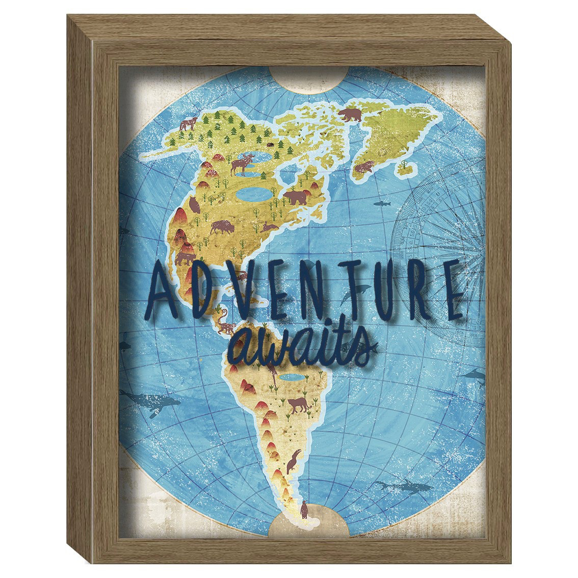 Adventure Awaits Framed Wall Canvas from Target