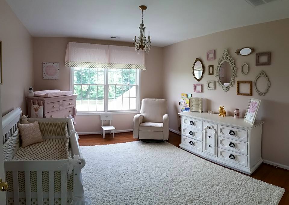 Pink, Gold and Ivory Nursery
