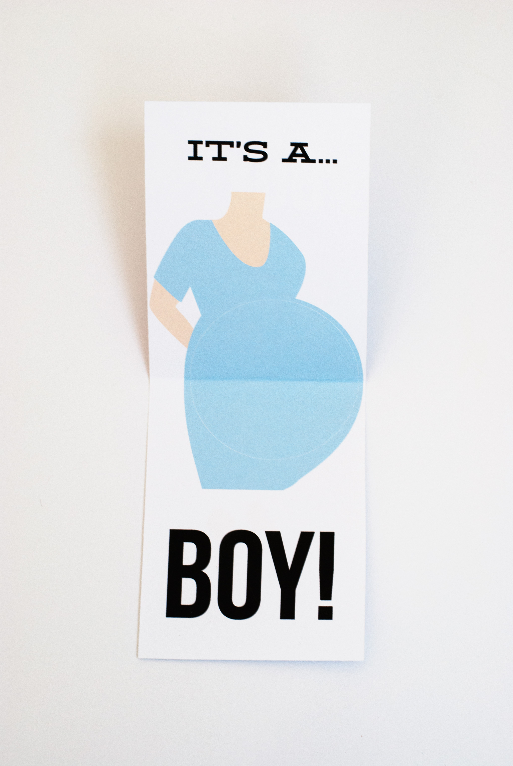 Gender Reveal Card Free Printable