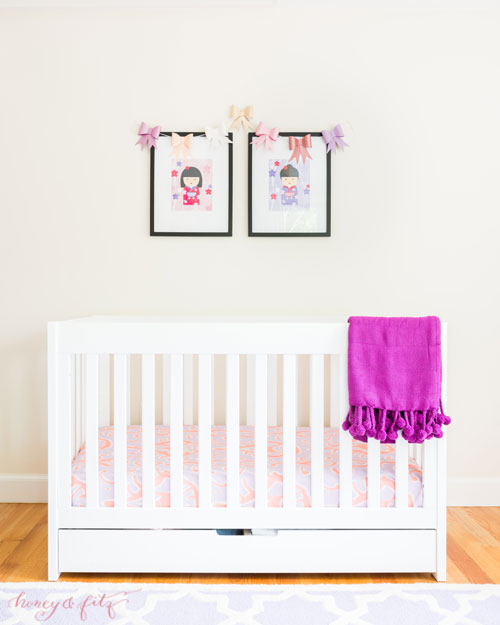 Modern Girl's Nursery with Pops of Purple - Project Nursery