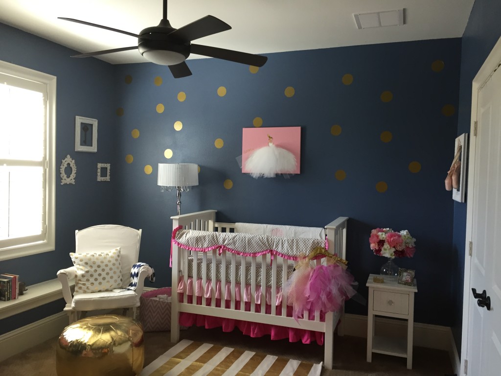 pink and blue nursery