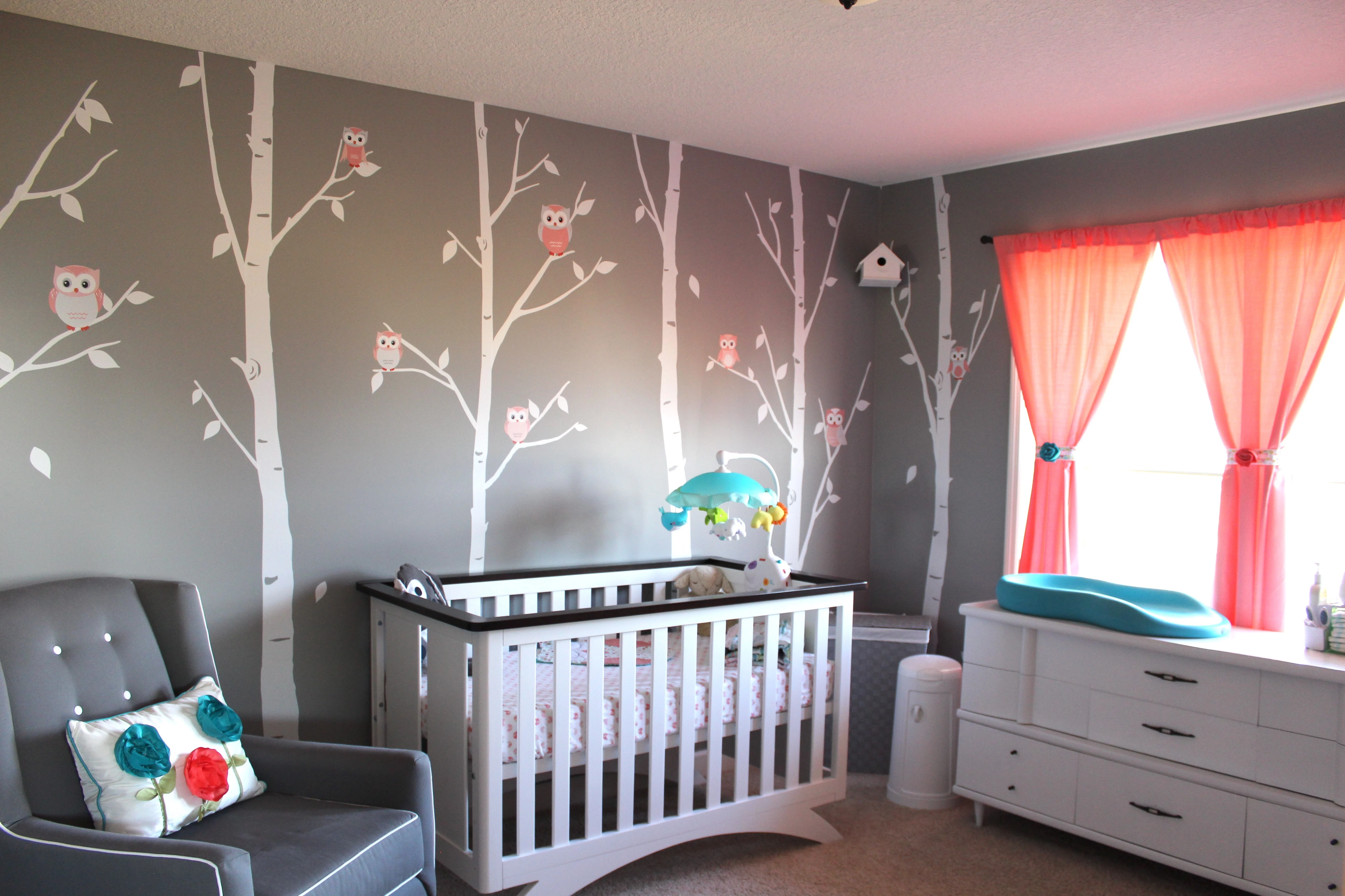 Turquoise and Coral Nursery