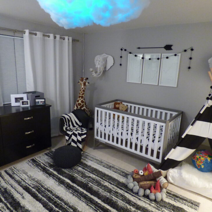 Black and White Unique and Modern Nursery