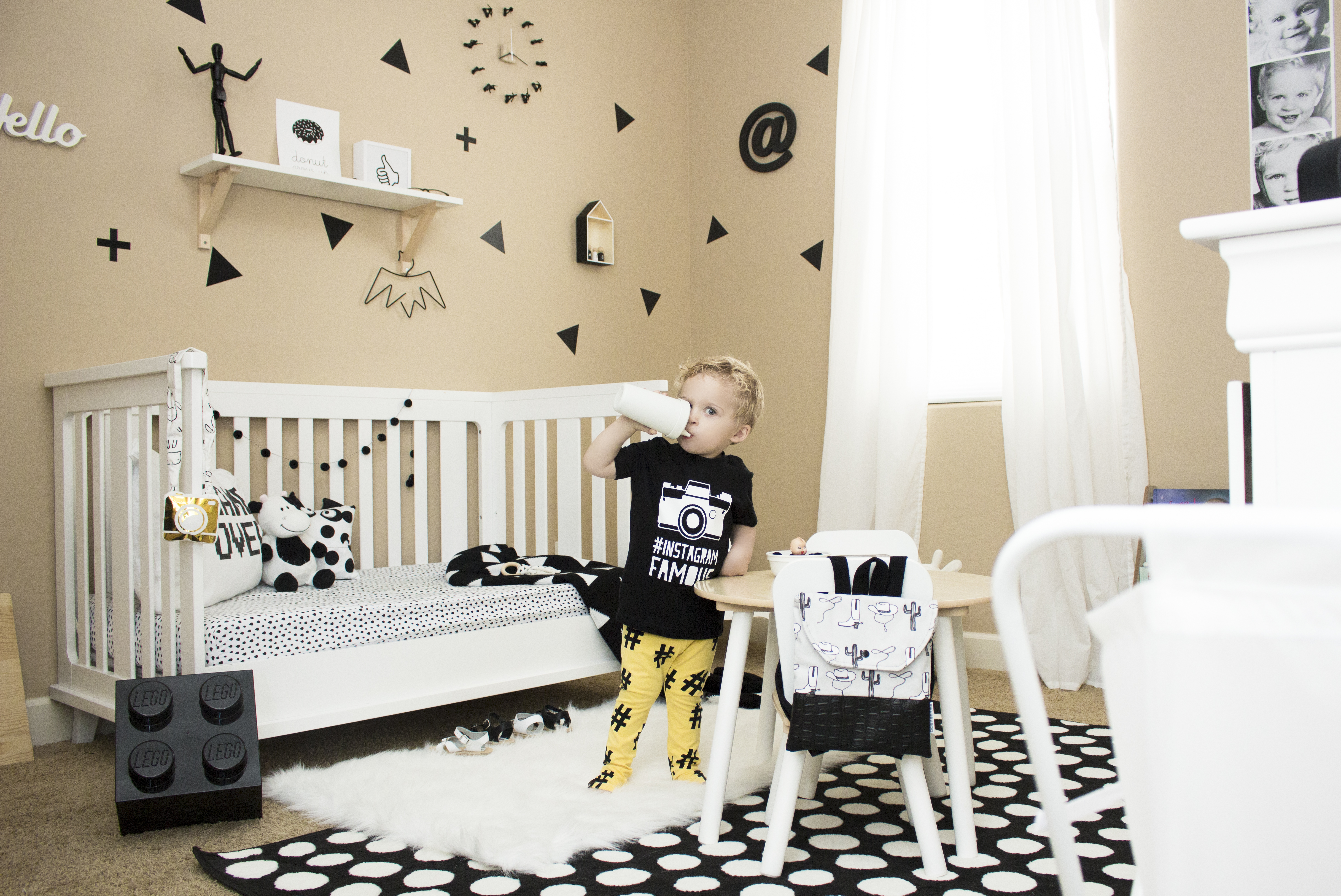 Instagram-Inspired Monochrome Toddler Room