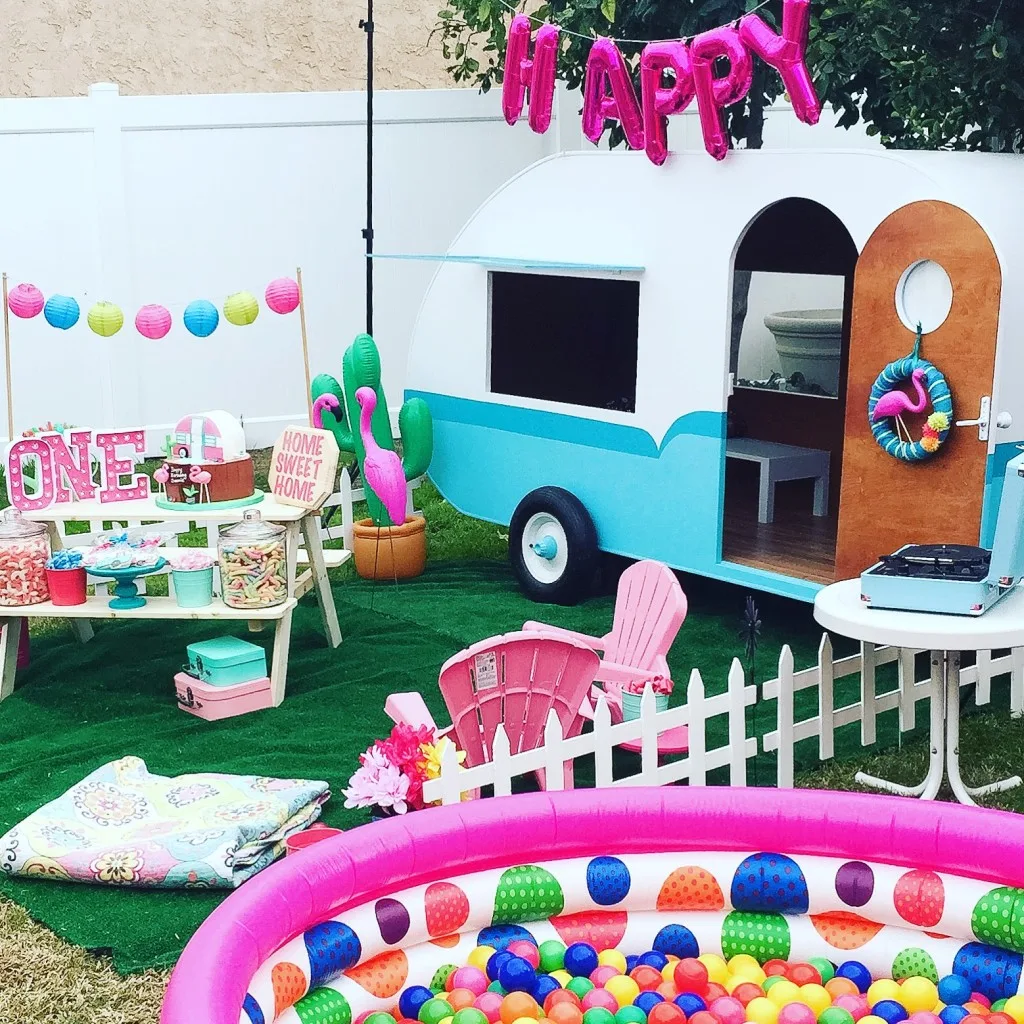 Kitschy Camper Trailer Birthday Party - Project Nursery