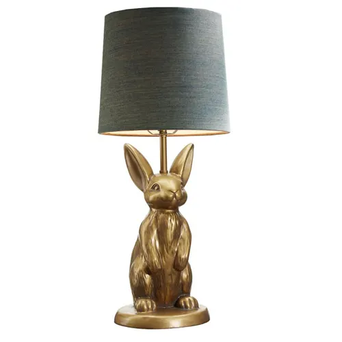Brass Rabbit Lamp