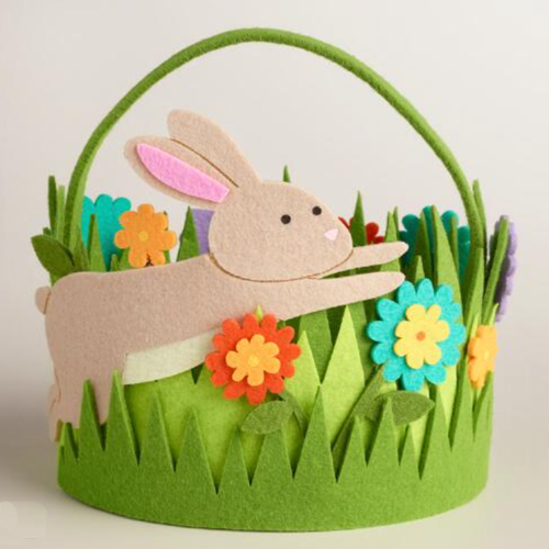 Felt Grass Easter Basket