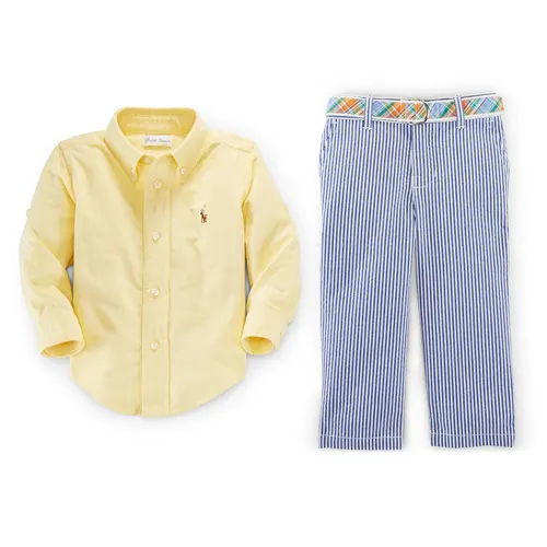 Oxford Shirt & Seersucker Pants Set from Macy's