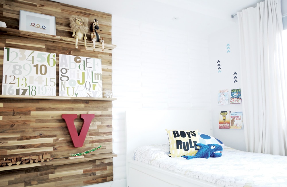 Modern Boy's Room with Accent Wall