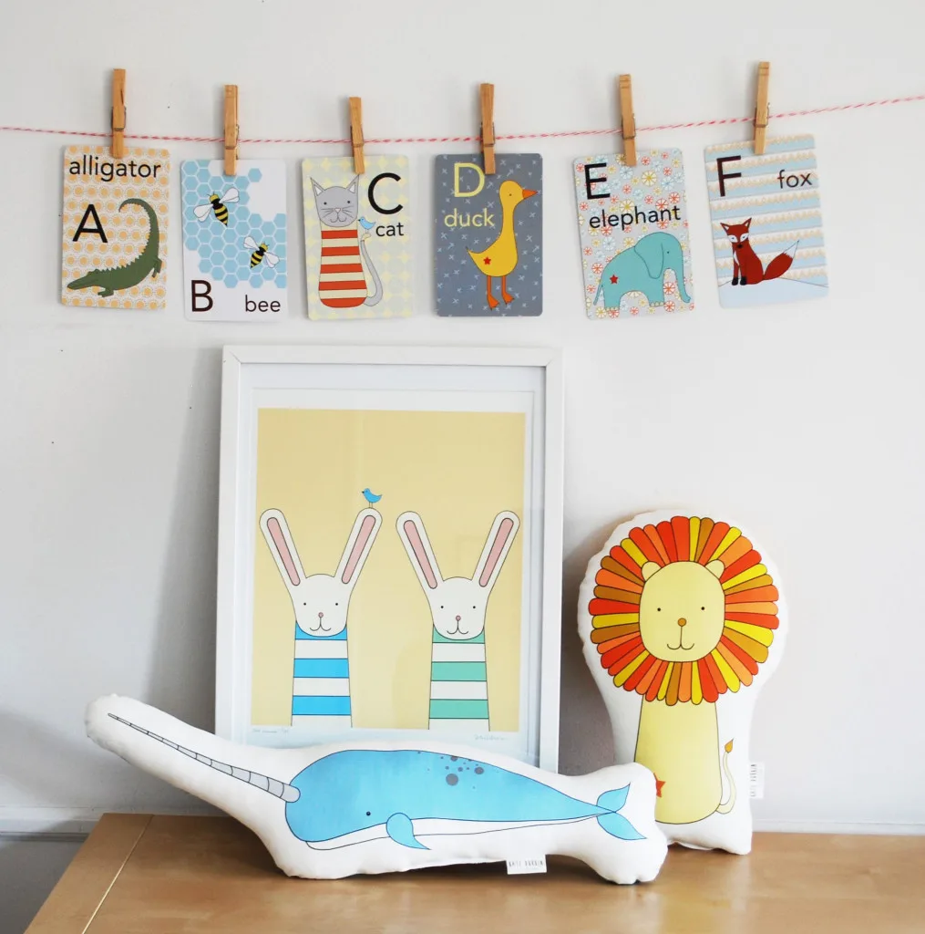 Animal Nursery Decor from Fancy HuLi