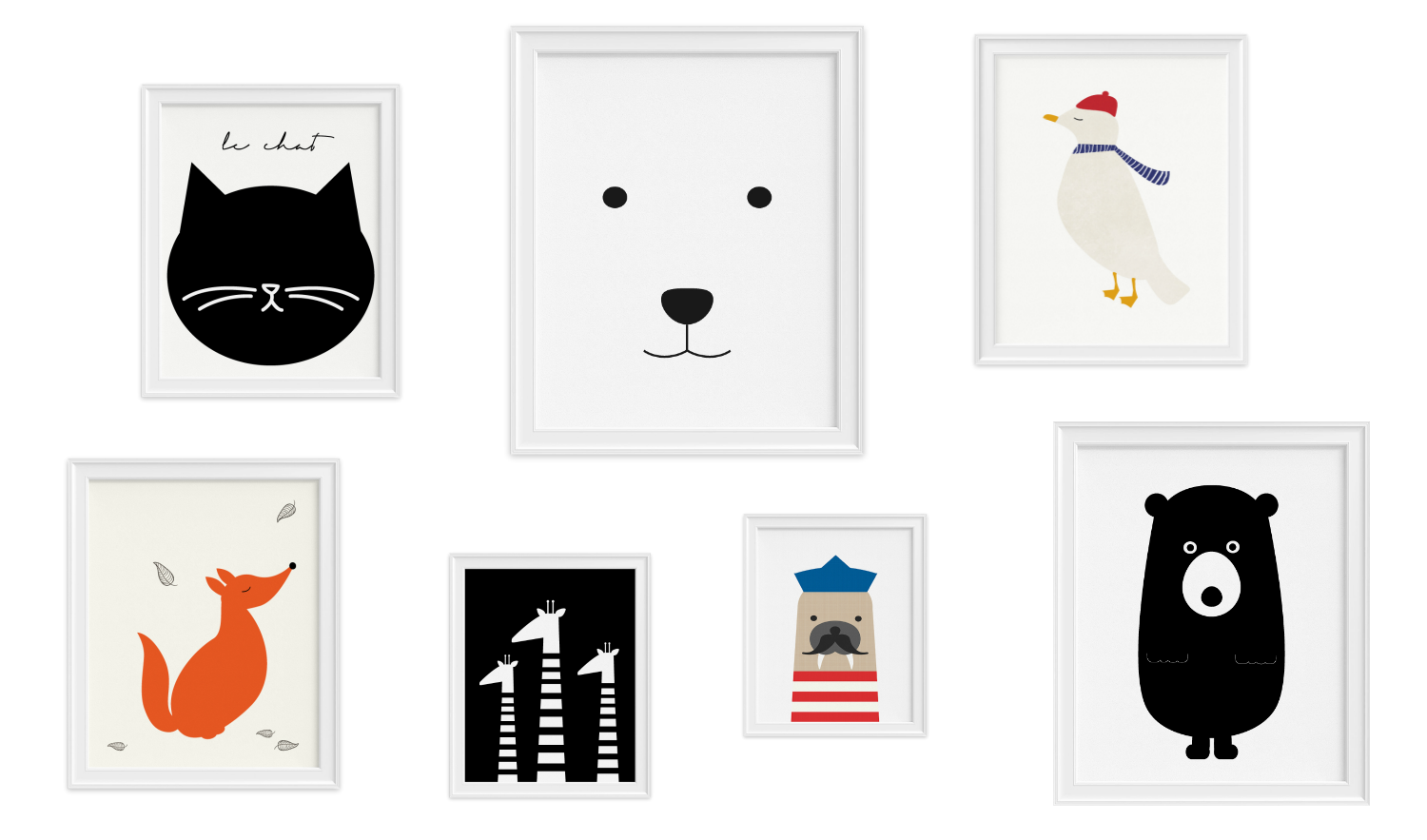 Animal Art Prints from Fancy HuLi