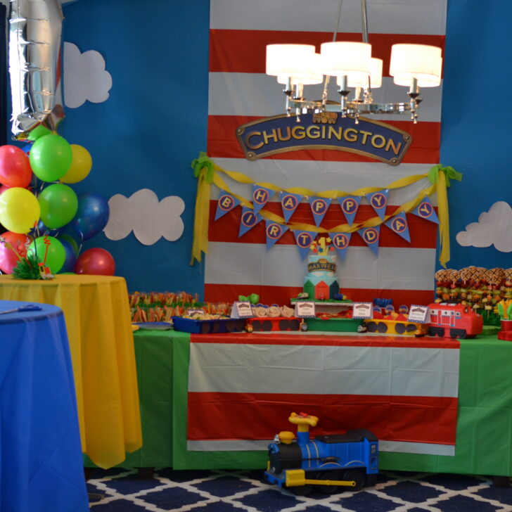 Chuggington First Birthday Party