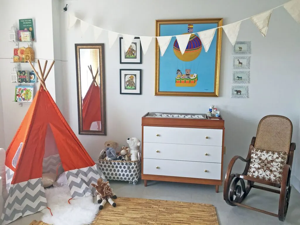 Eclectic and Colorful Nursery
