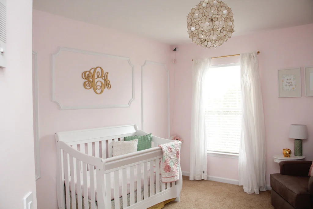 Soft Pink and Gold Girls Nursery - Project Nursery