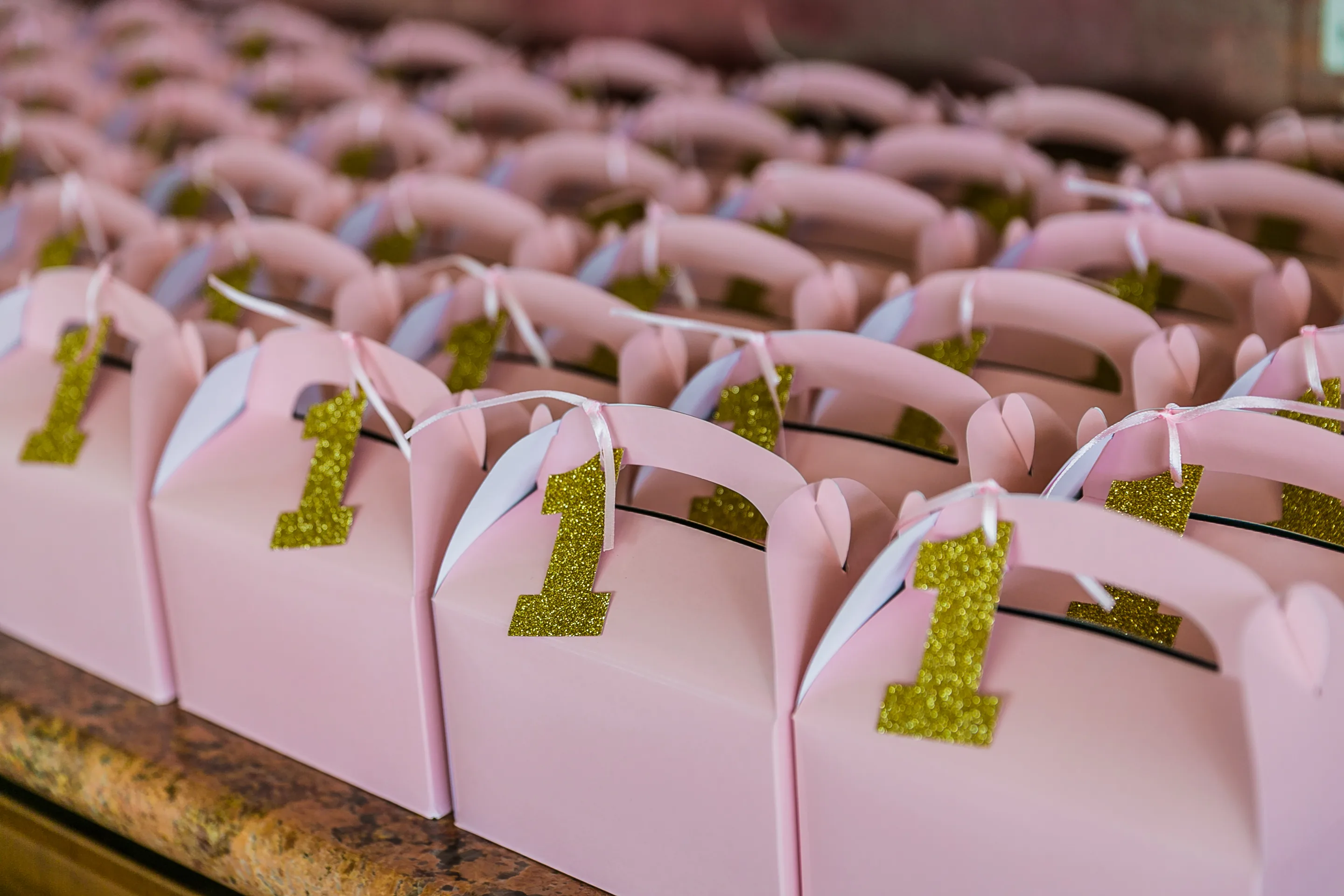 First Birthday Party Favor Boxes