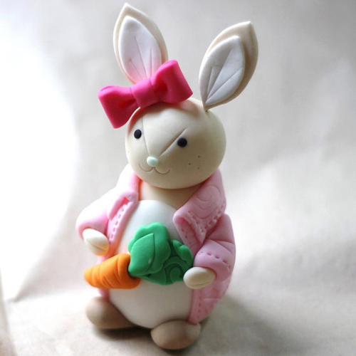 Fondant Bunny Cake Topper