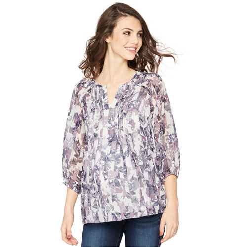 Maternity Split-Neck Blouse from Macy's