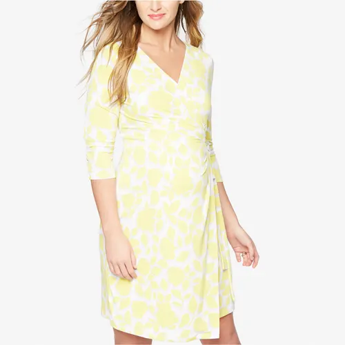 Maternity Printed Wrap Dress from Macy's