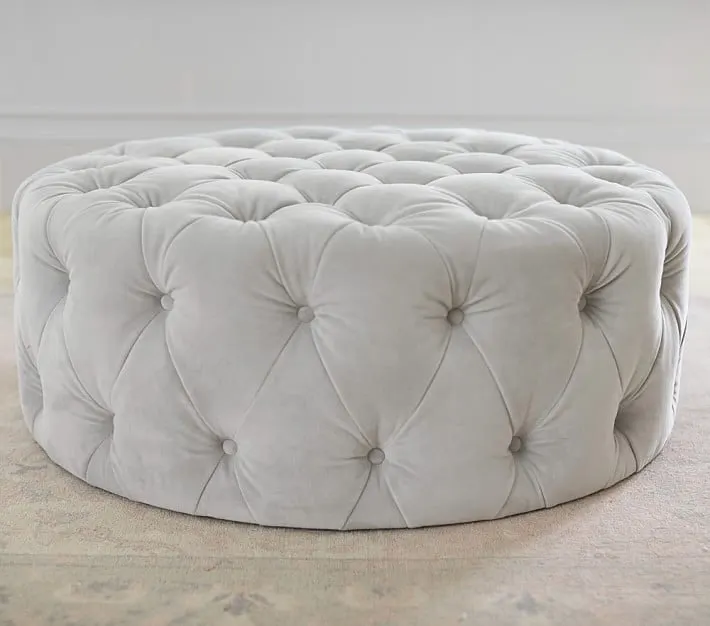 Round Tufted Ottoman