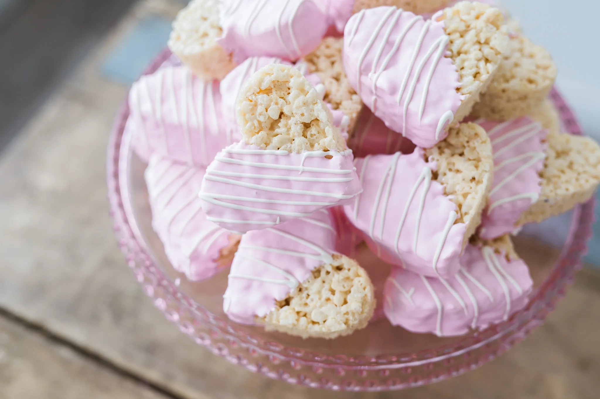 Heart-Shaped Rice Krispie Treats