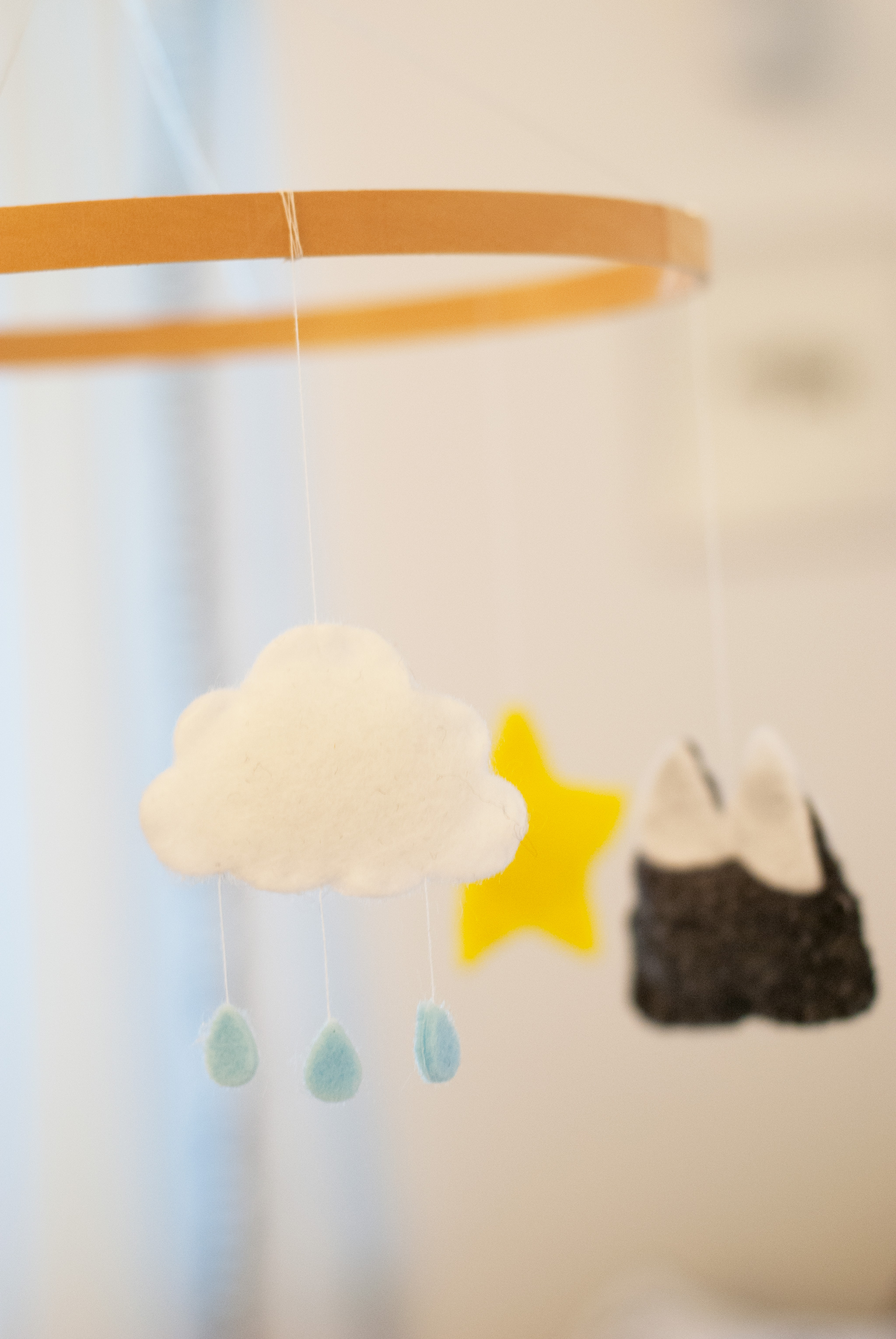 DIY No-Sew Felt Baby Mobile