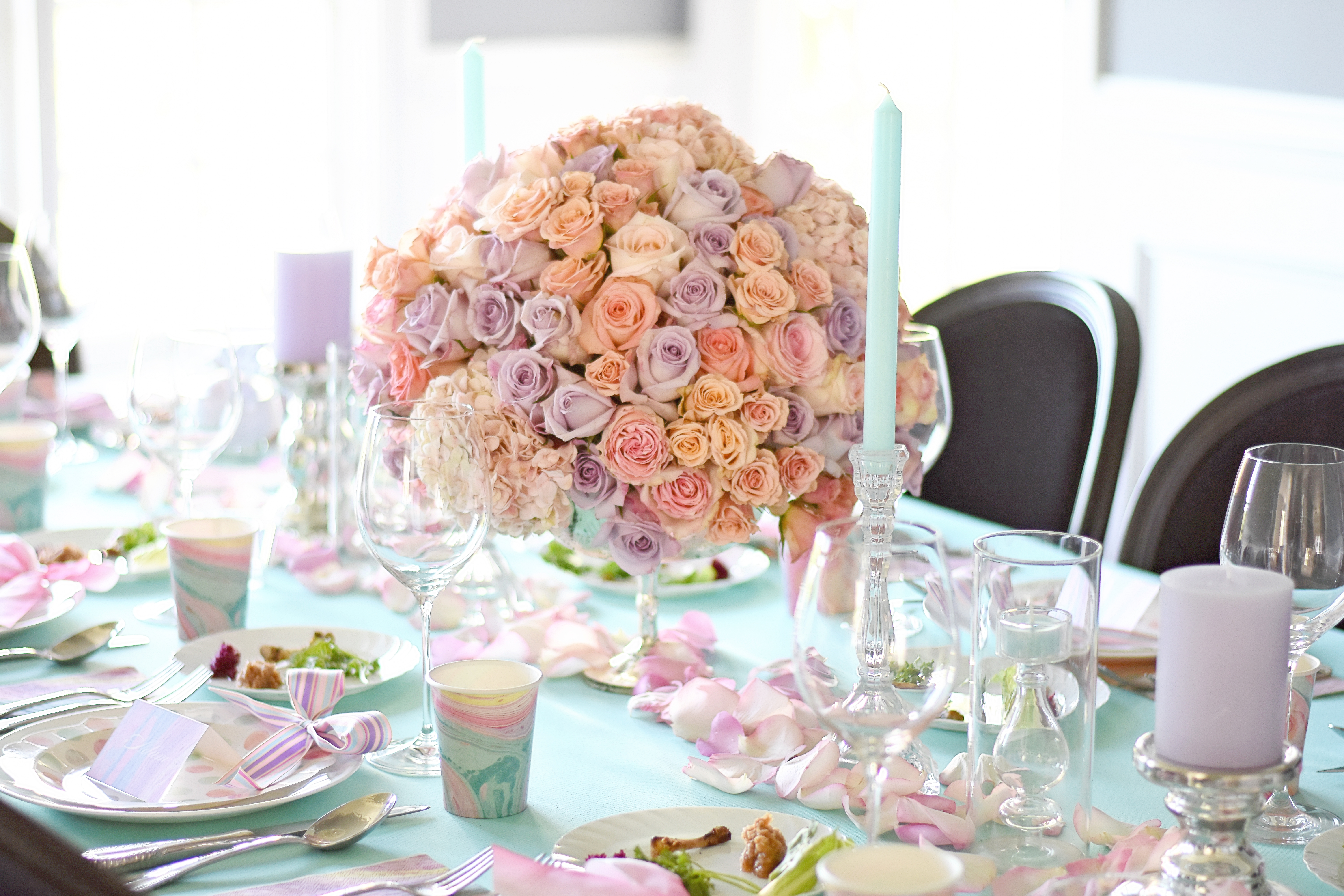 Watercolor-Inspired Spring Tablescape