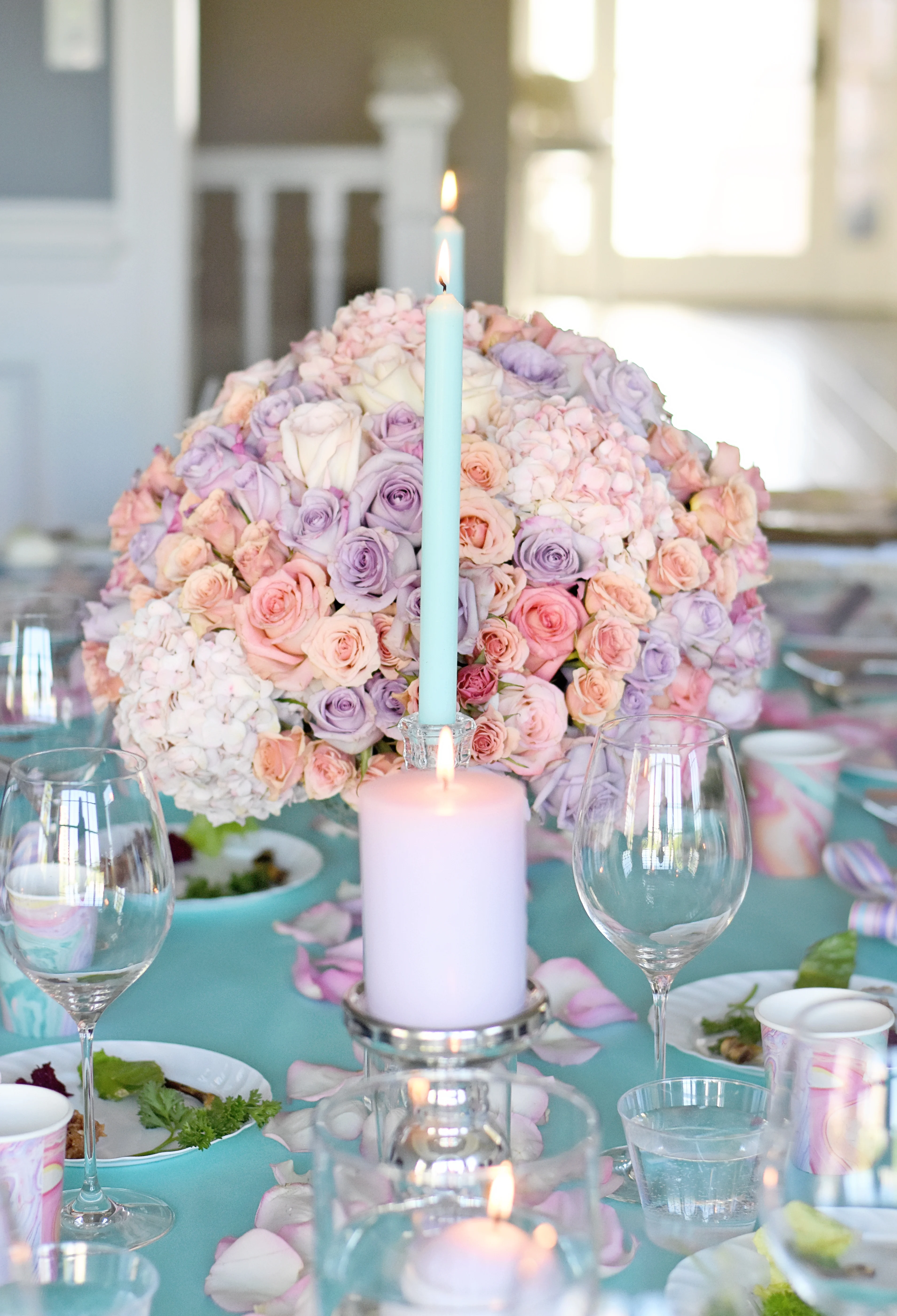 Watercolor-Inspired Spring Tablescape