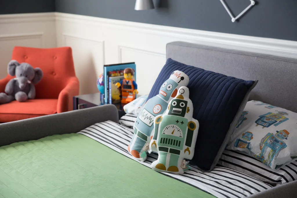 Big Boy Room with Robot Accents
