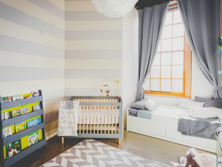 Gray and White Nursery Design