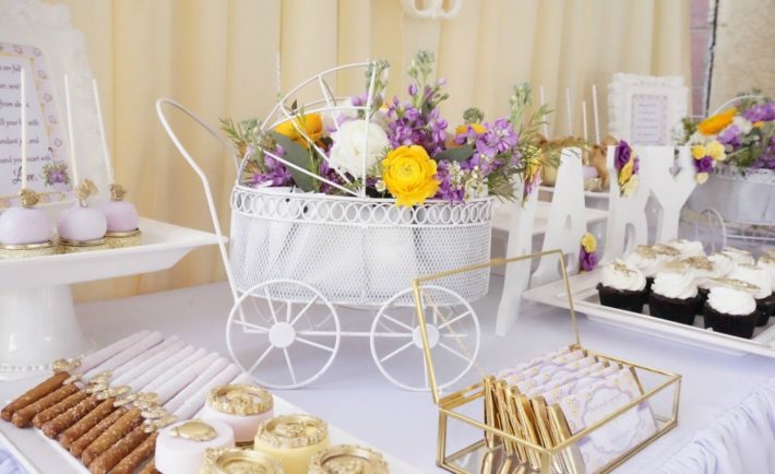 Purple and Yellow Baby Shower - Project Nursery