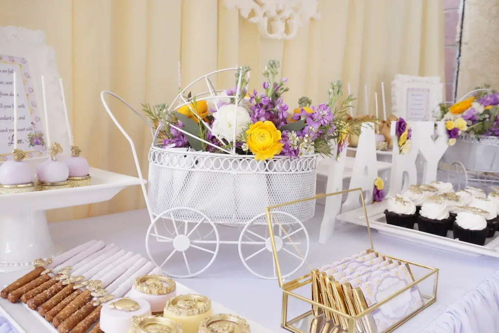 Purple and Yellow Baby Shower - Project Nursery