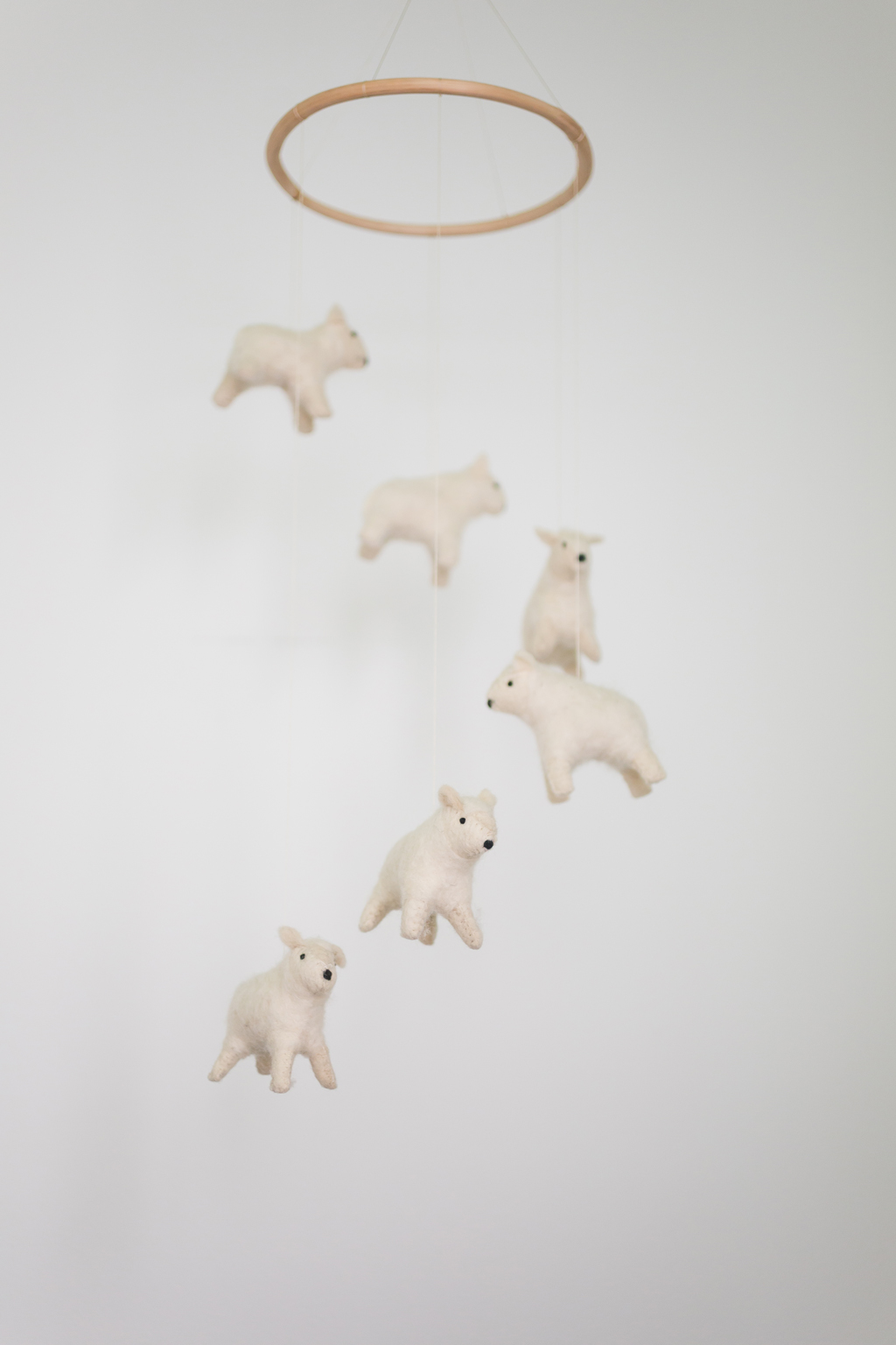 Wool Felt Sheep Mobile