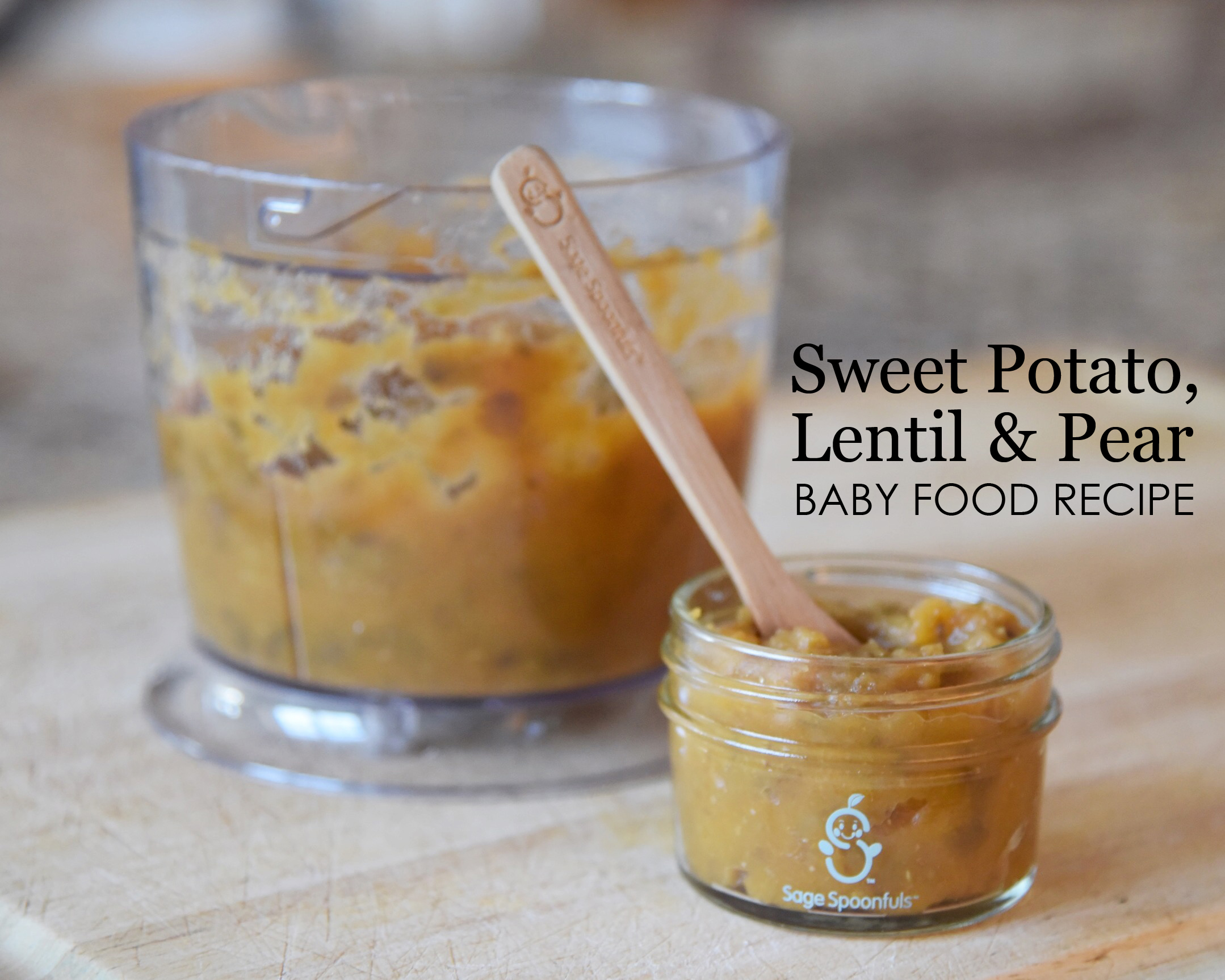 Sweet Potato, Lentil and Pear Baby Food Recipe